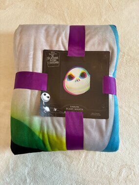 Disney Tim Burton The Nightmare Before Christmas Jack Skellington Throw Blanket